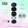 Vulcan 75mm Fully Magnetic 4pc Herb Grinder-Black - Image 6
